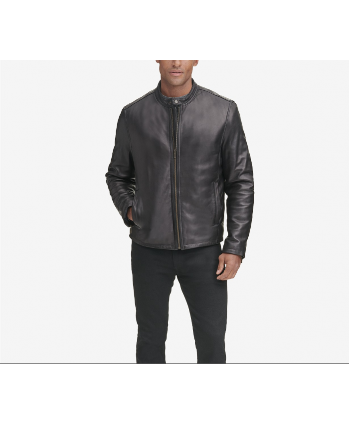 Men's Leather Moto Jacket