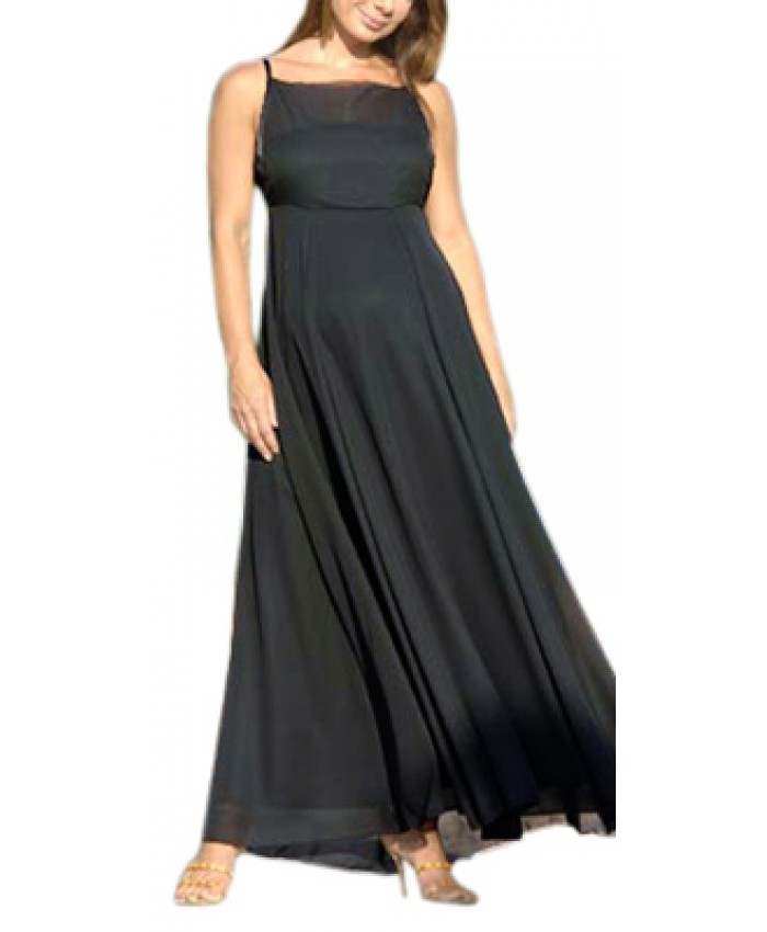 Square neckline maternity dress